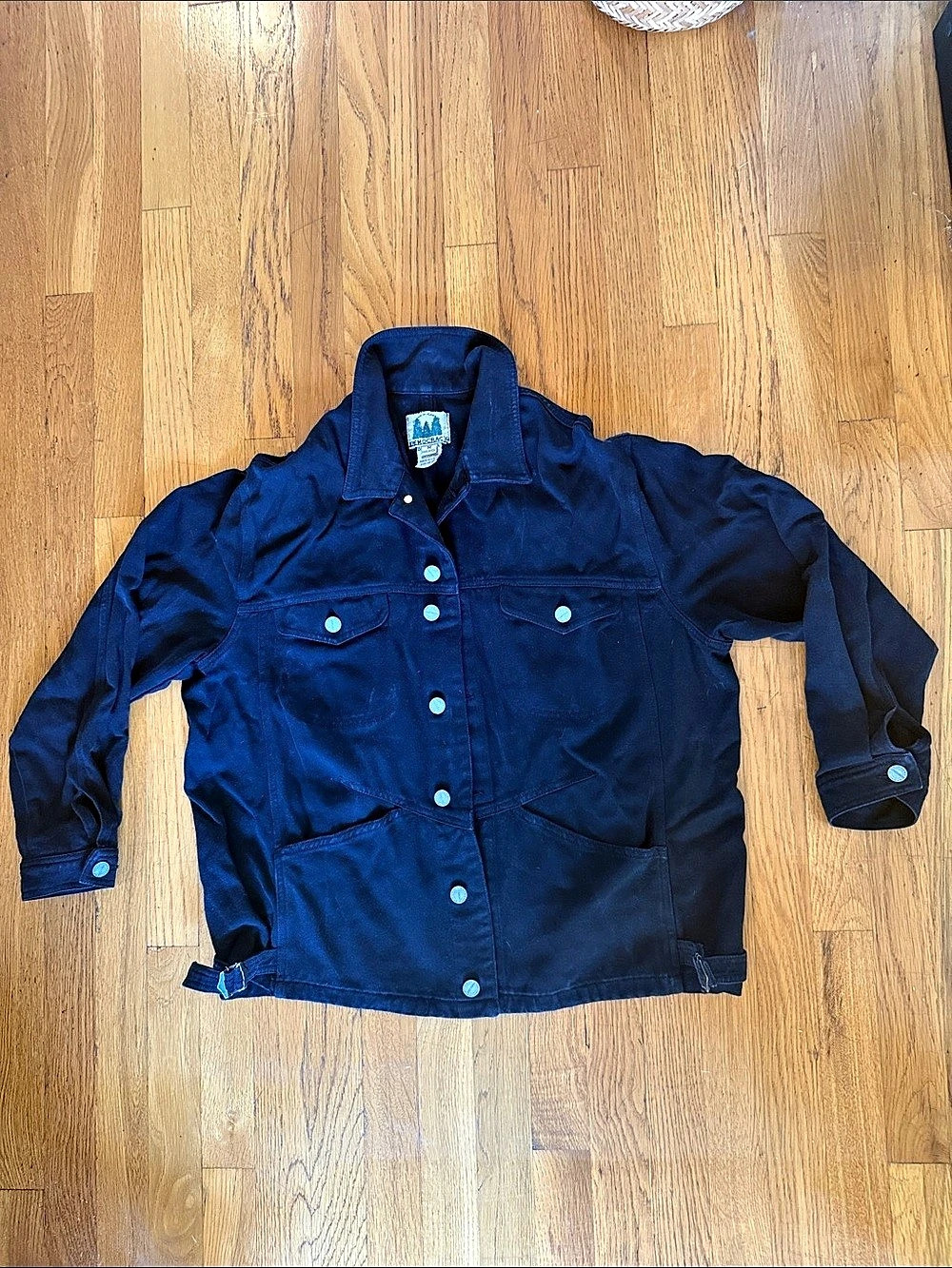 Black Jean Jacket, size Medium